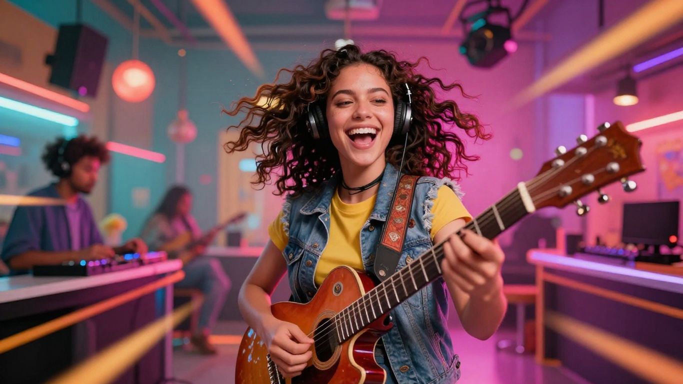 Square AI music video for Instagram