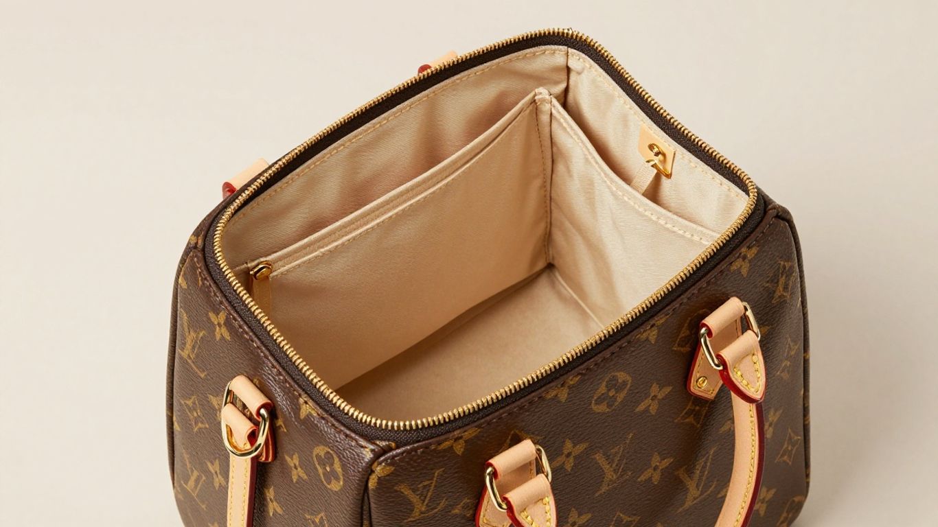 Louis Vuitton diaper bag with organized interior