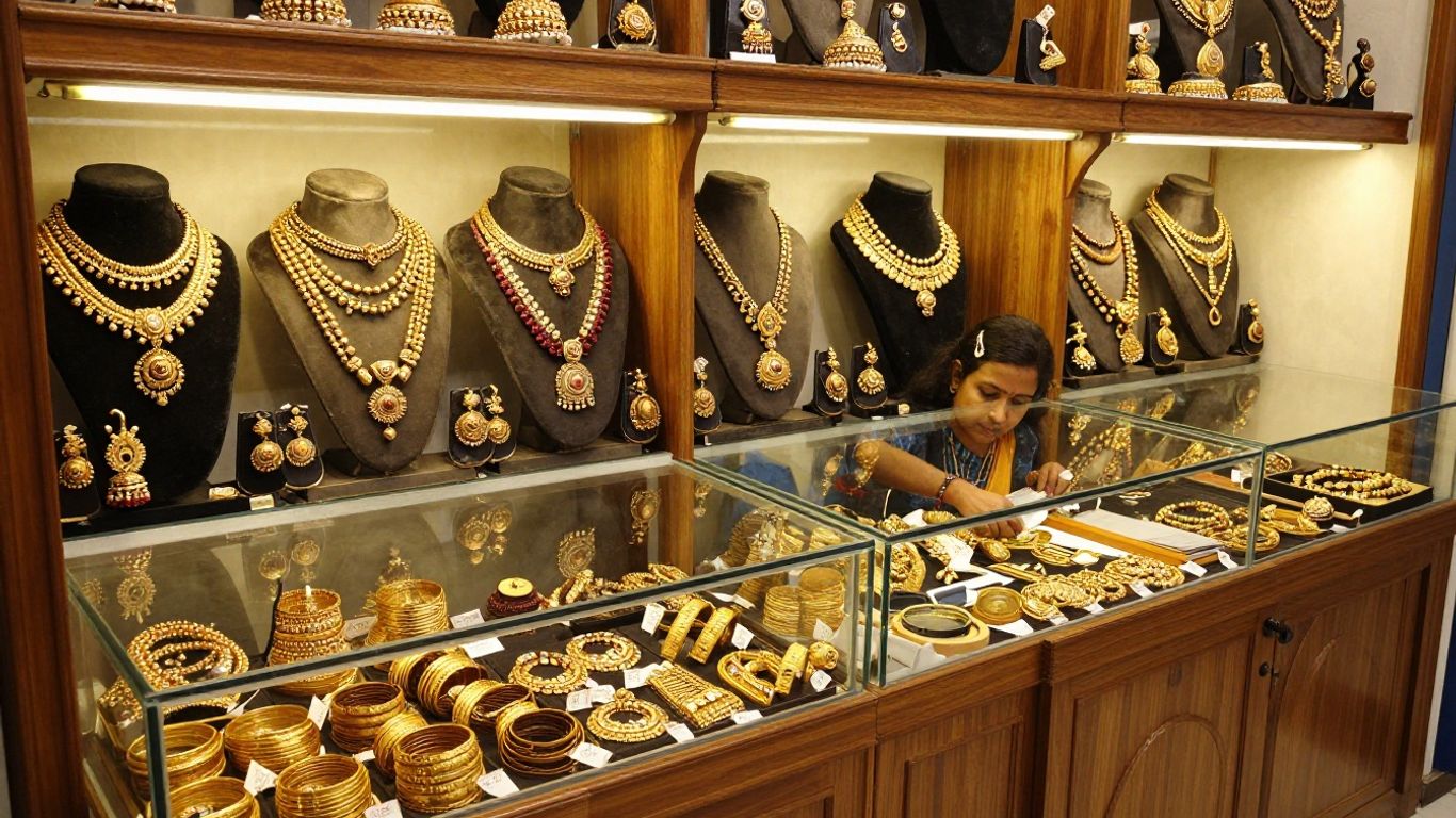 Bangalore jewellery showroom with heritage collections