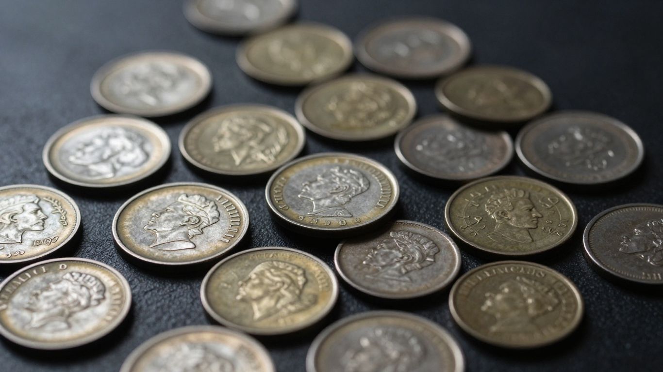 Collection of old, valuable coins