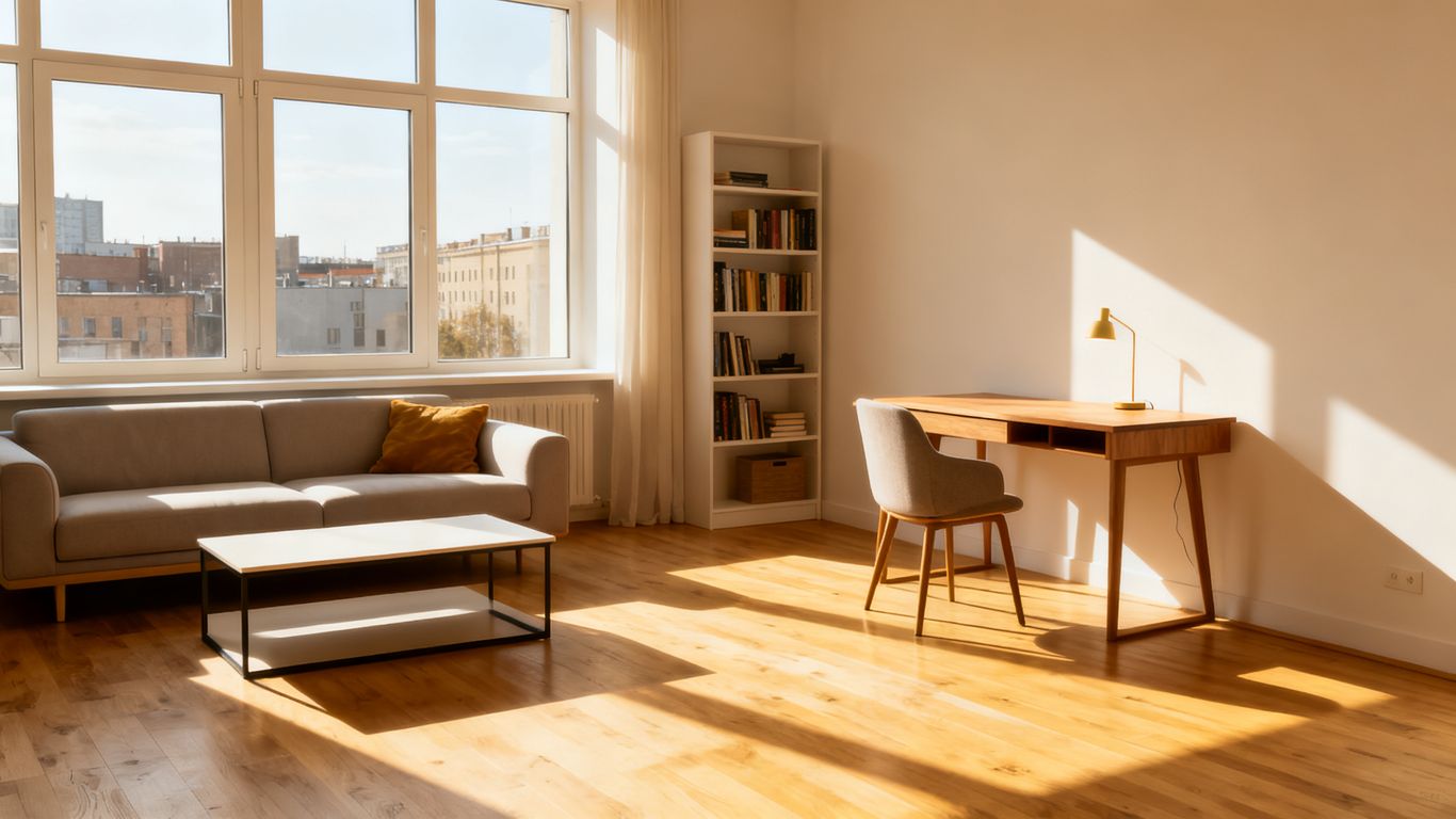 A modern apartment interior representing urban stability