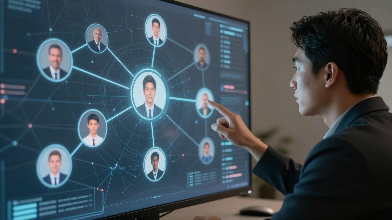 Creator interacting with audience CRM interface.