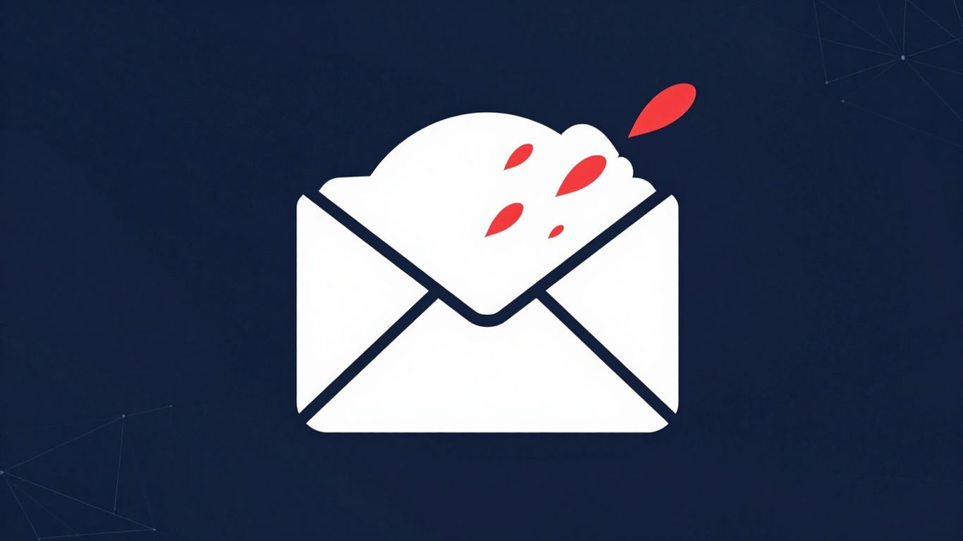 Email domain security shield deflecting spam