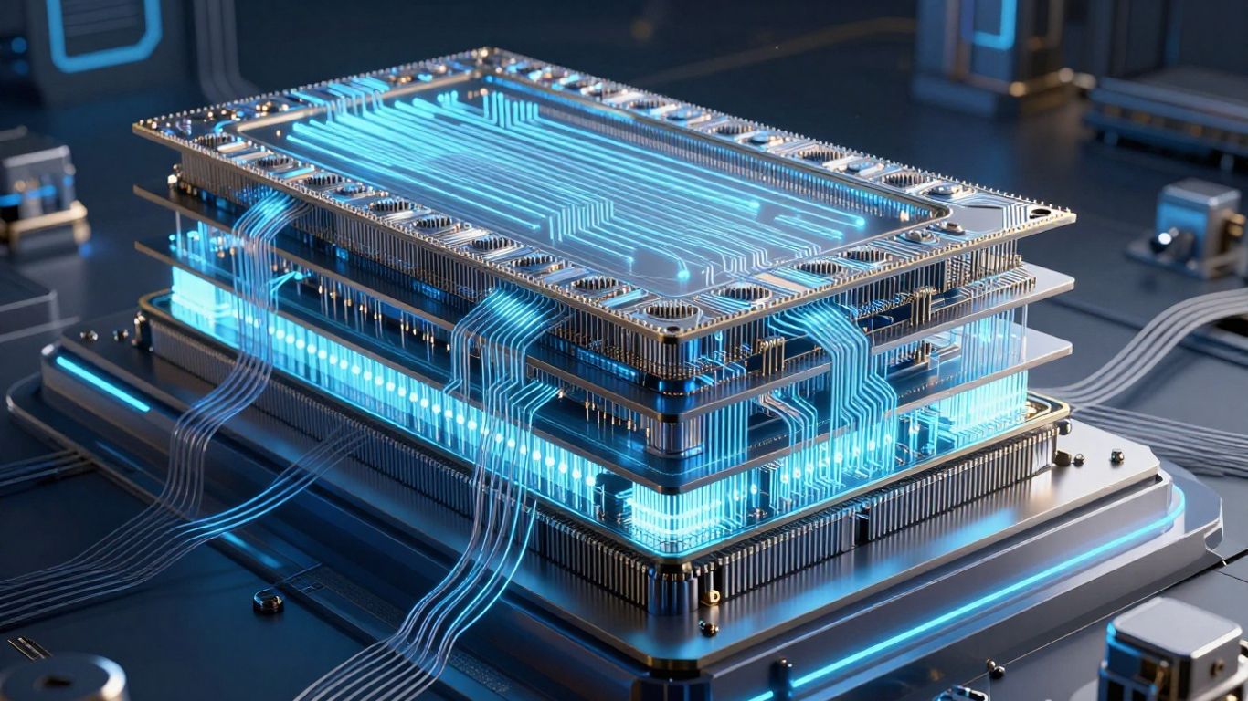 Vertical chip integration concept