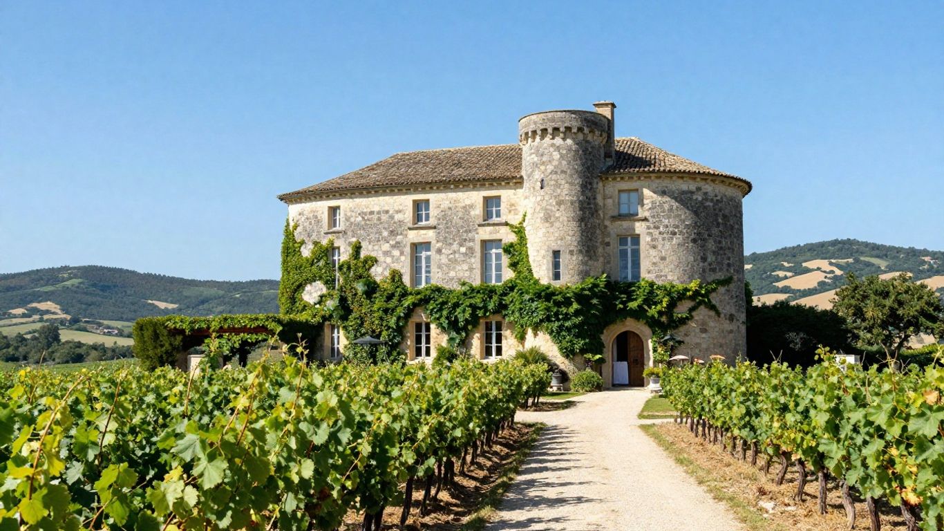 Chateau wedding venue in Hérault vineyards