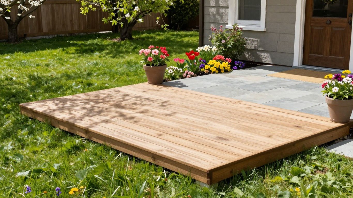 Deck and patio installers spring landing page visual