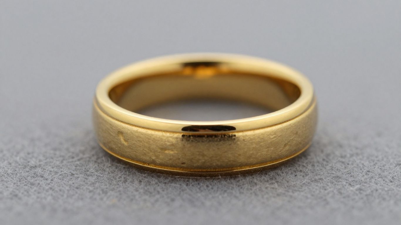 Alliance en or brillante sur fond doux