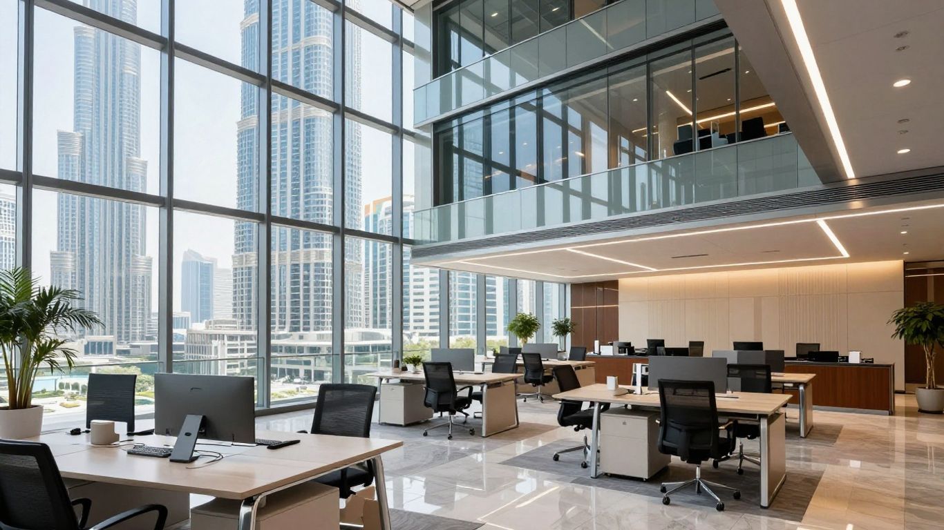 Bureau d'affaires moderne Dubai
