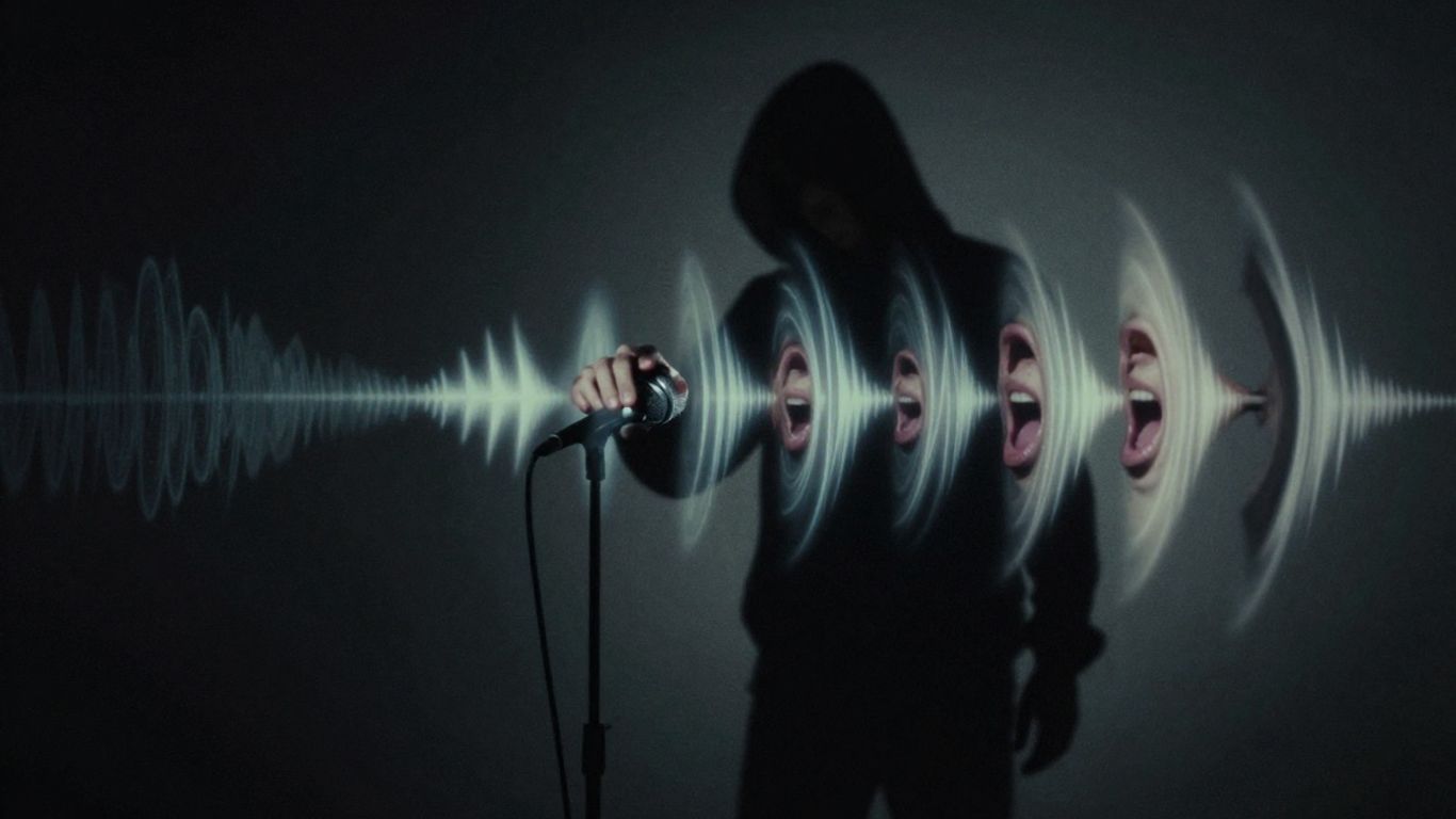 AI voice cloning scam manipulation of audio waves.