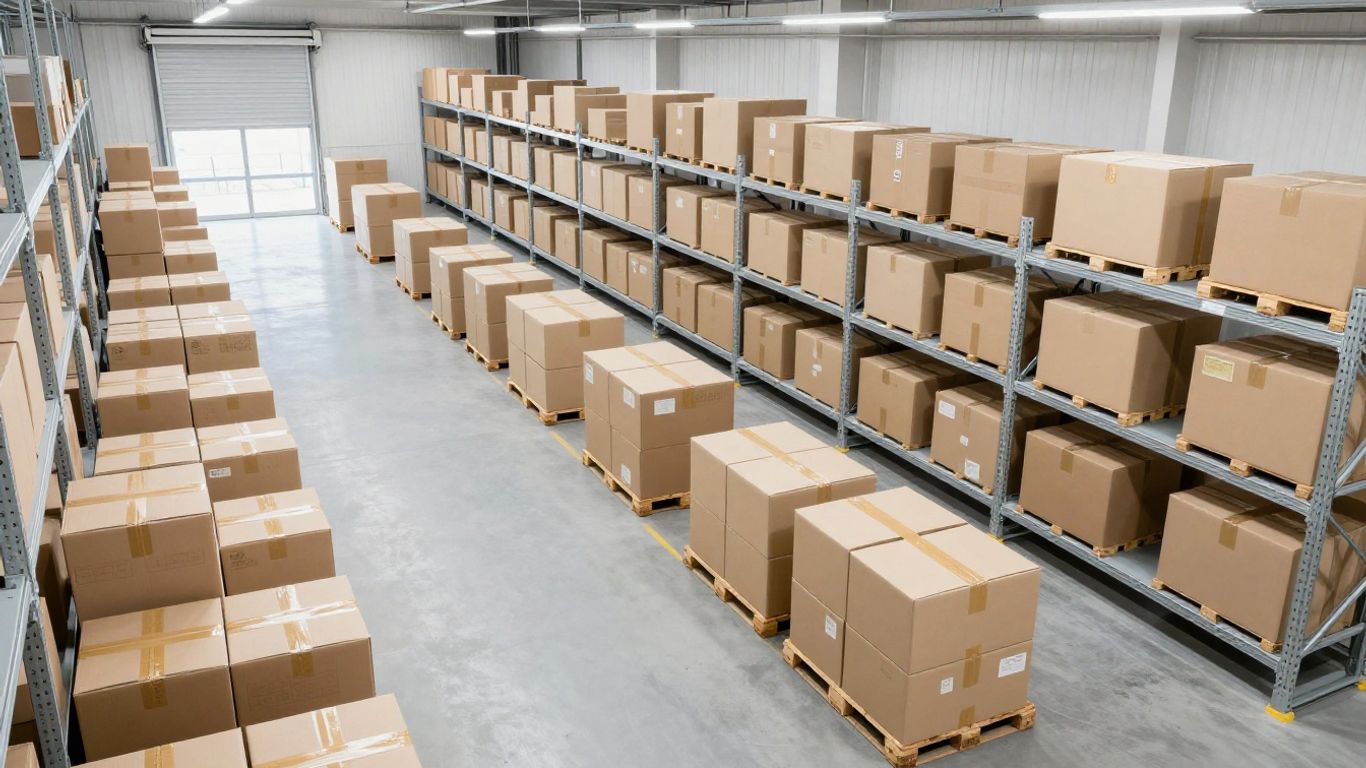 Logistics hub shipping area