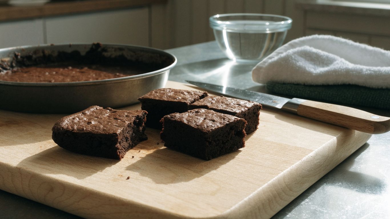 How to cut brownies into clean squares: a simple step-by-step guide