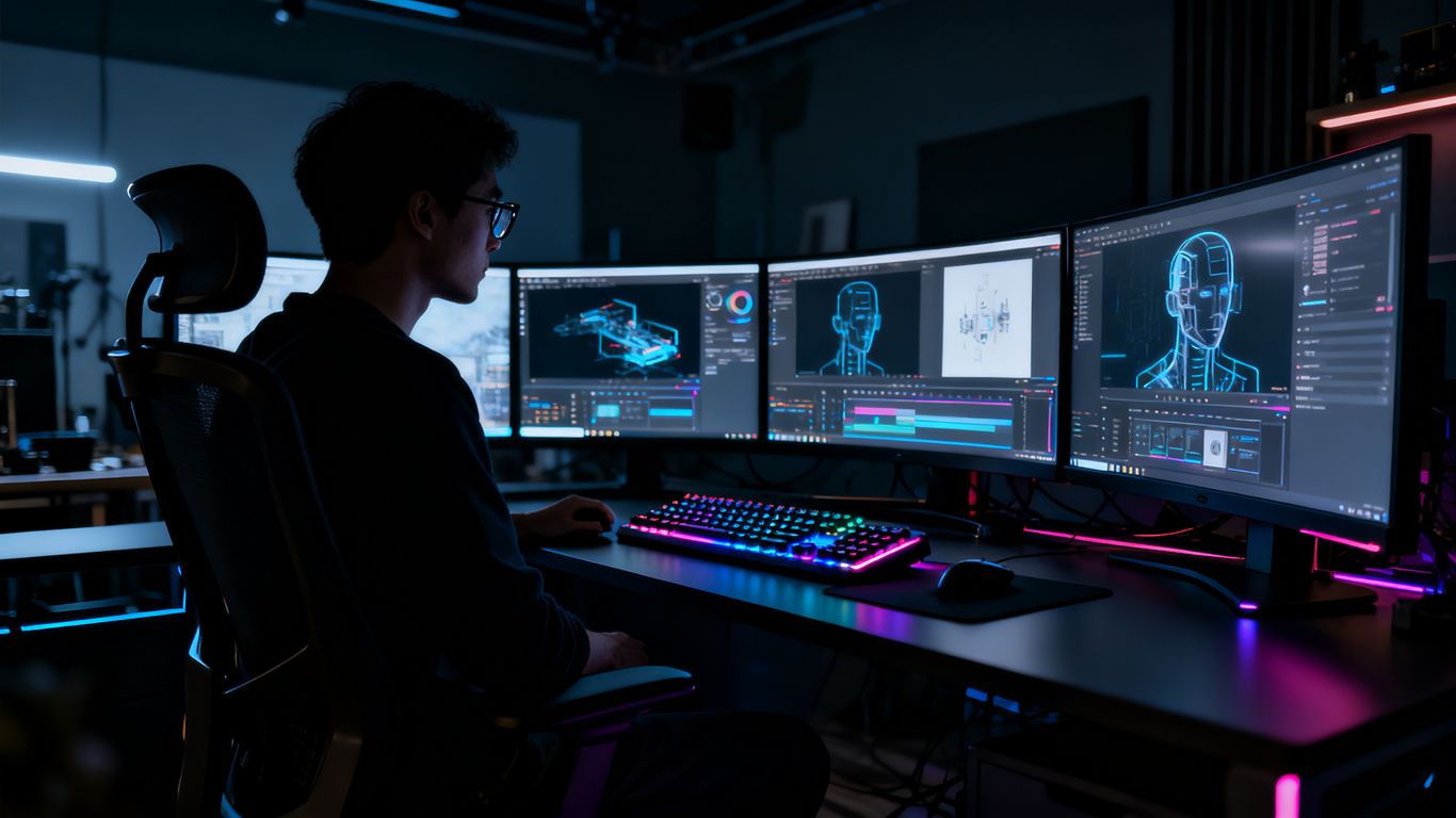 AI video studio interface