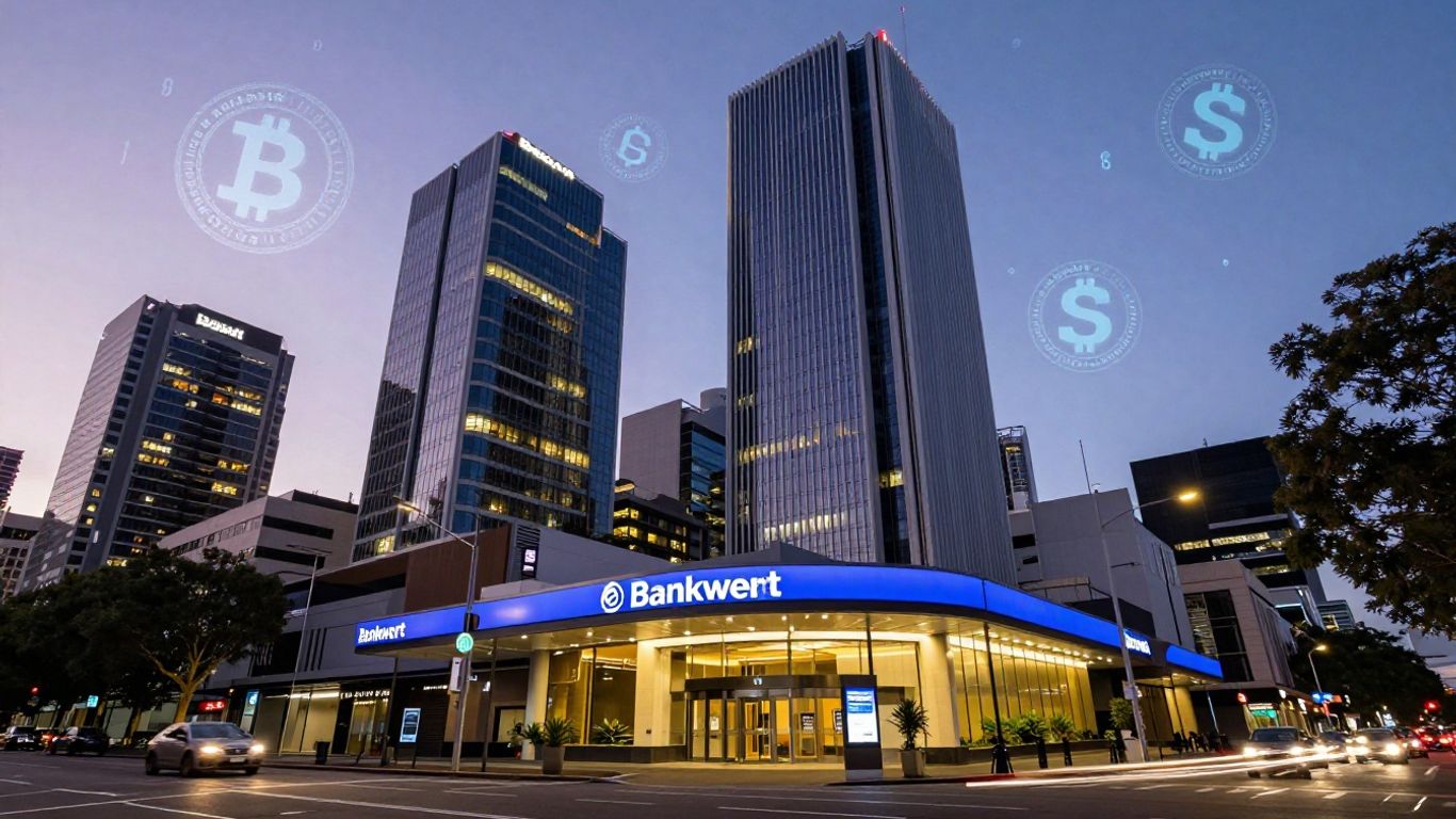 Bankwest Easy Transaction Account building in Australian city.