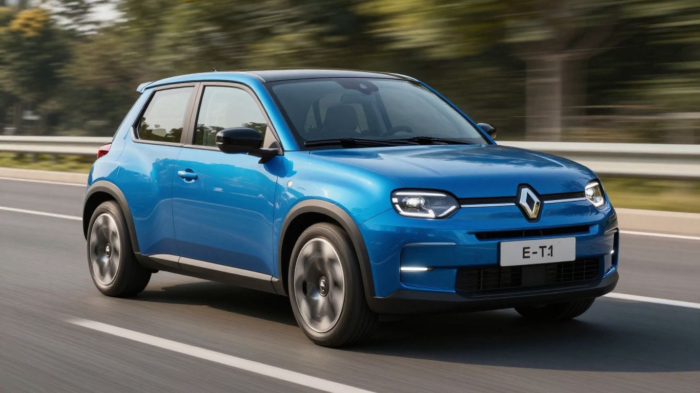 Renault 5 E-Tech Elektroauto auf einer Straße