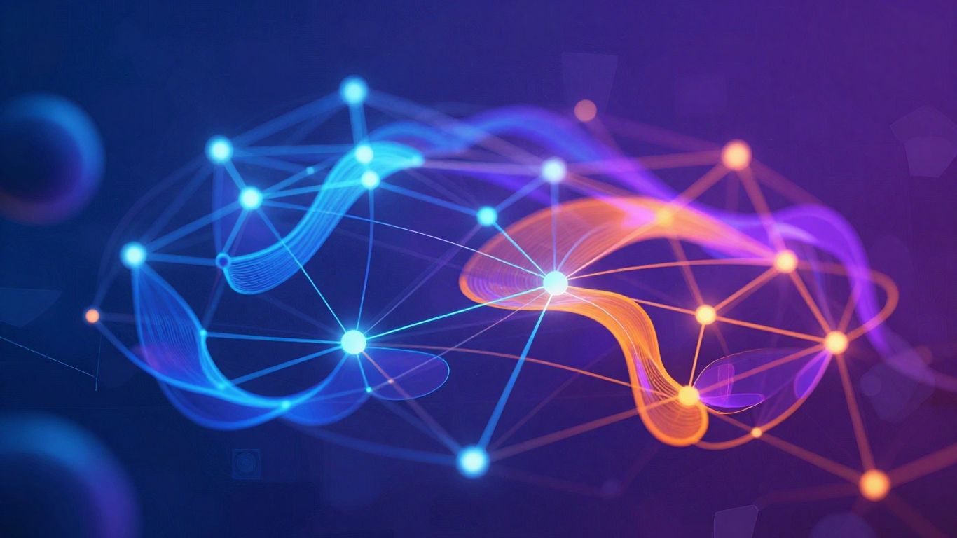 Digital connections forming a unified online presence.