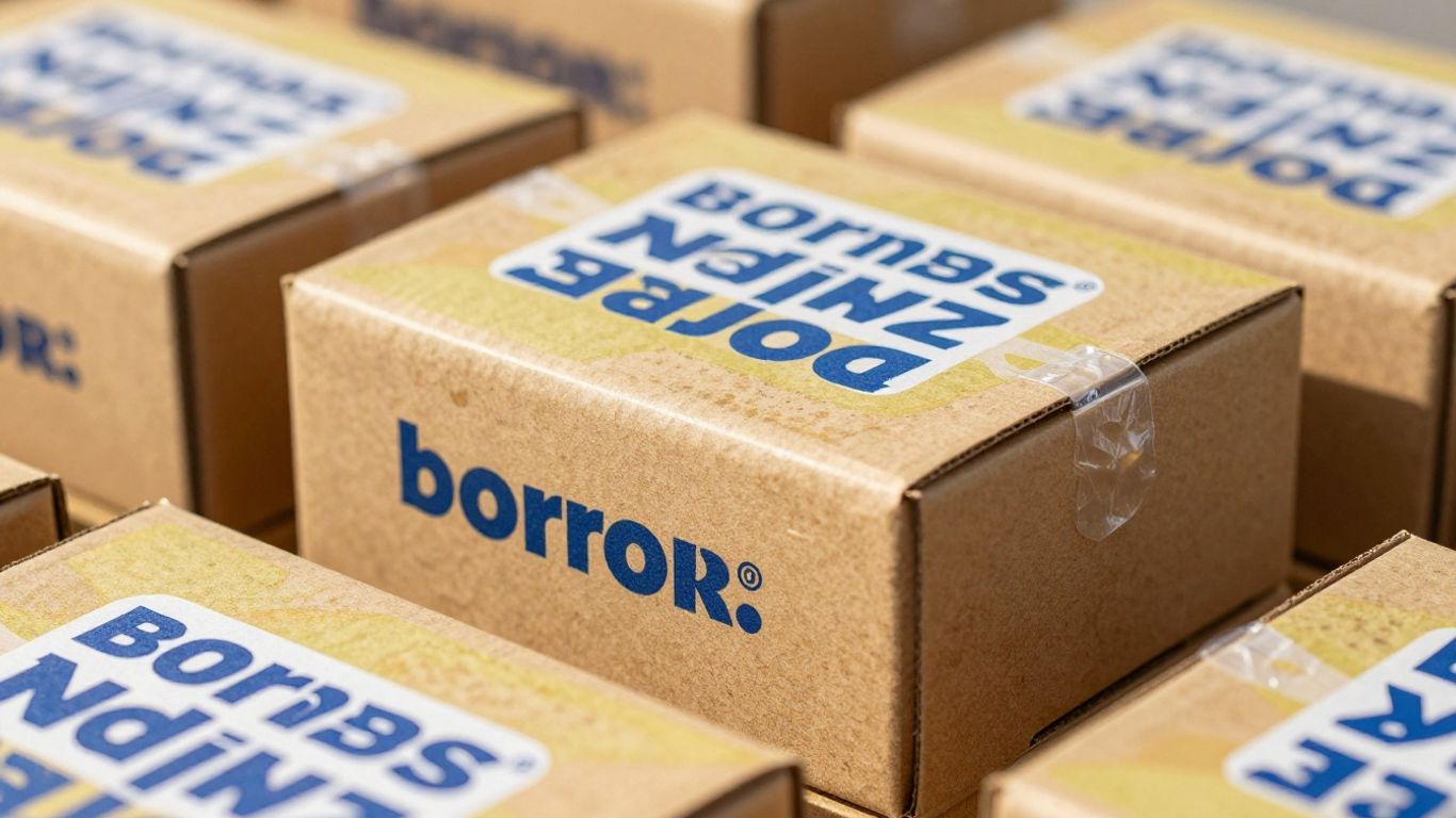Custom printed boxes with vibrant graphics.