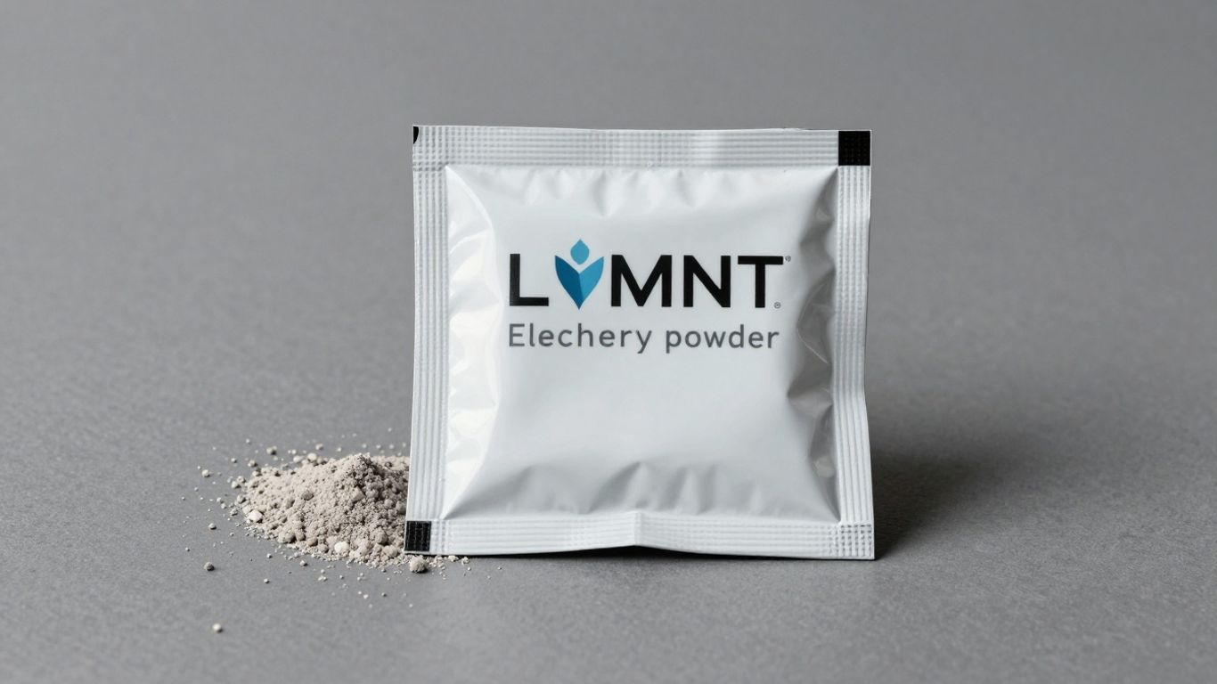 Lmnt electrolytes powder packet for keto hydration.
