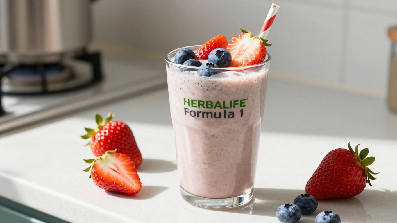 Herbalife Formula 1 shake with fruits