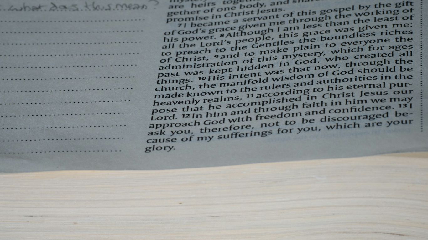 A close up of a book on a table