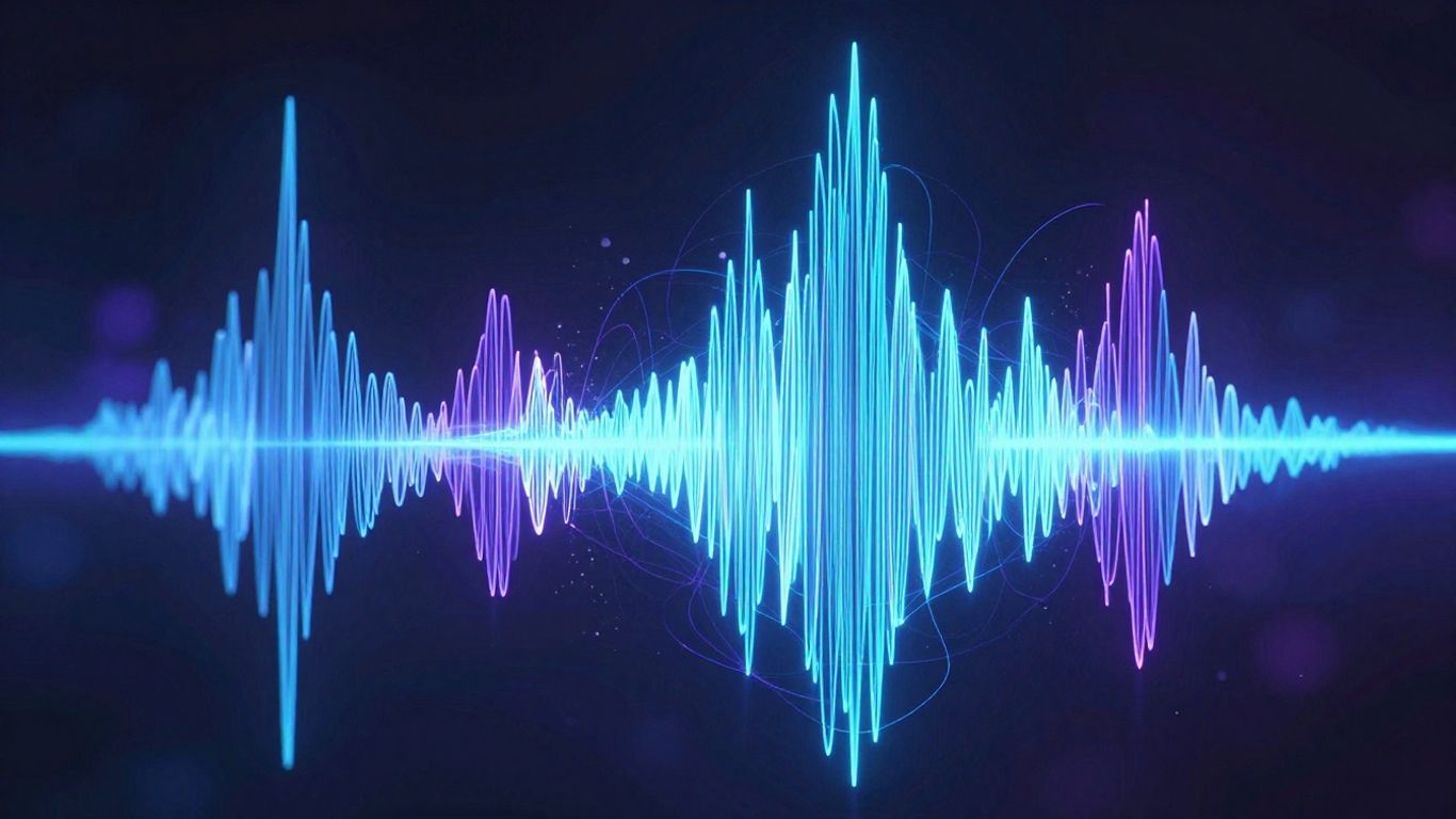 AI sound wave visualization