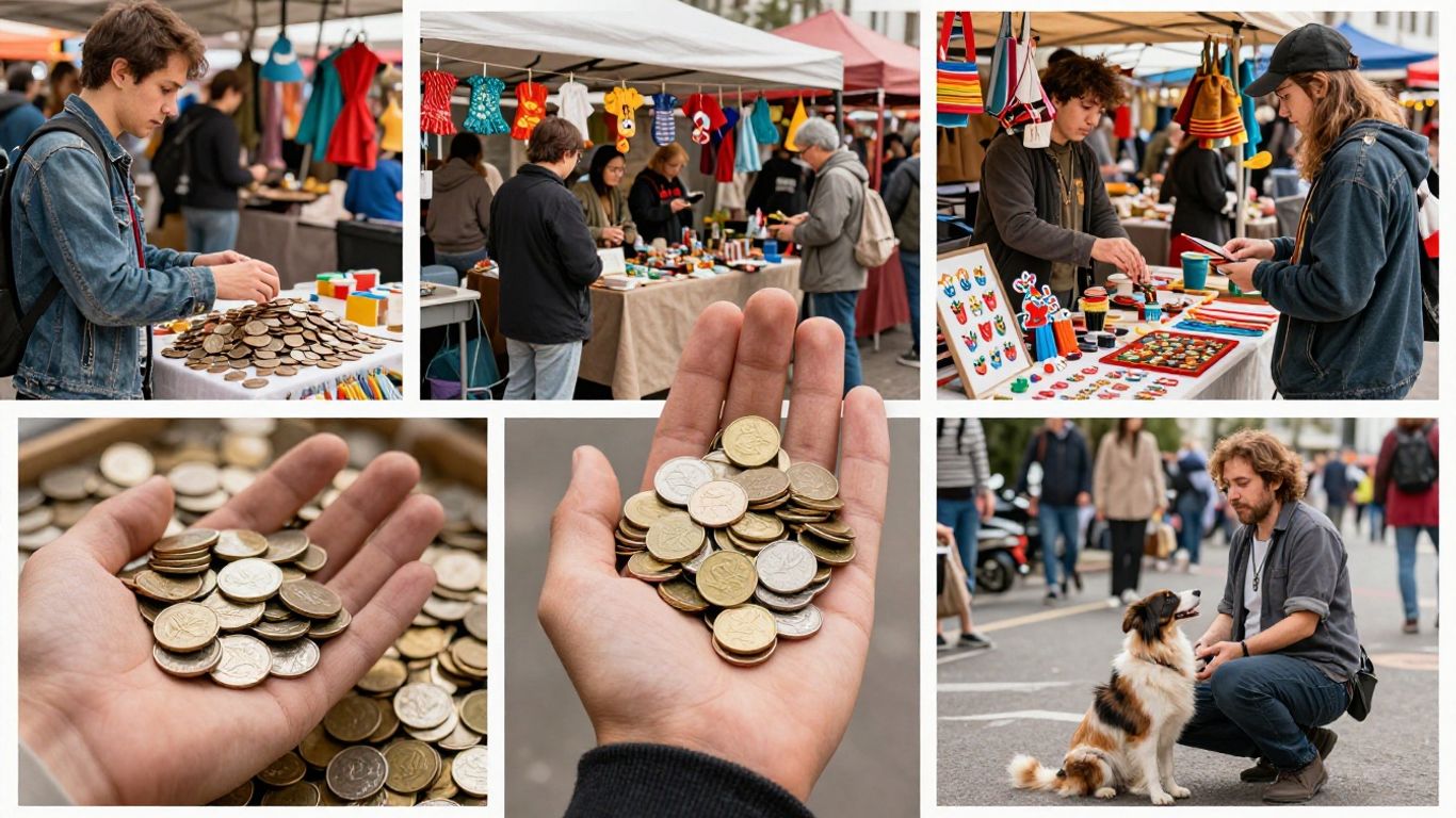 People earning money in unusual ways