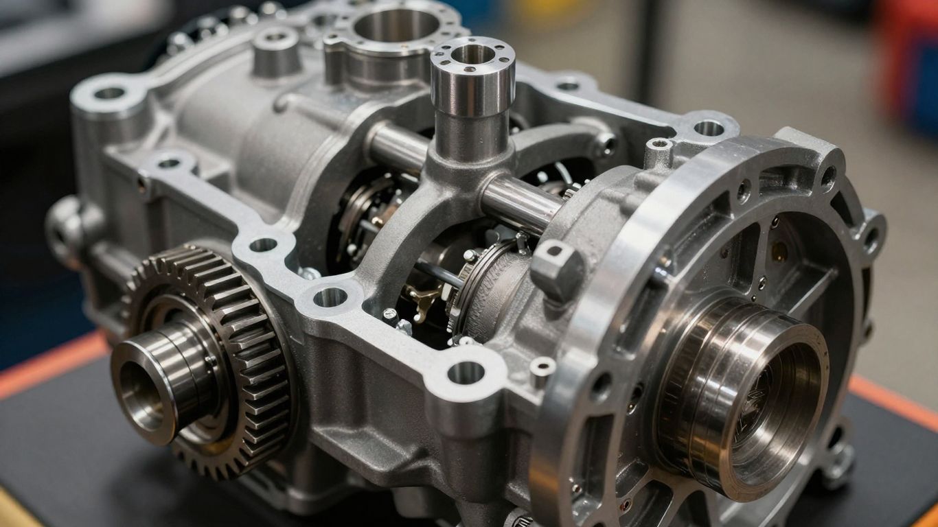 Suzuki gearbox component with visible gears