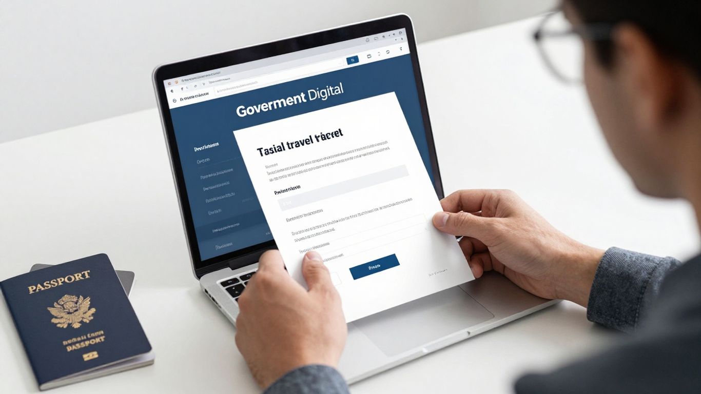 Processus de demande en ligne pour le voyage ESTA