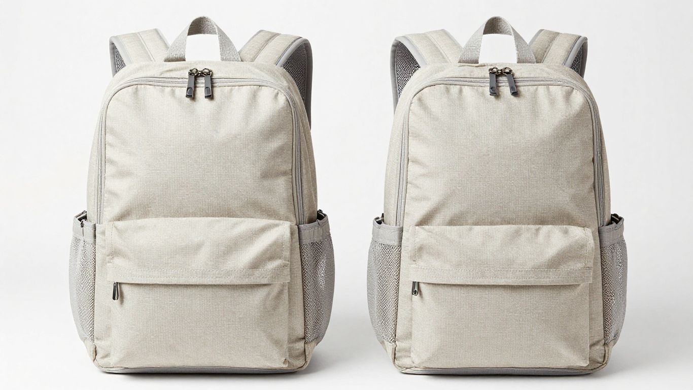 Durable backpack diaper bag for twins