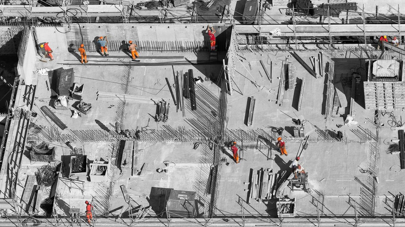 Robotic layout machine marking interior floor