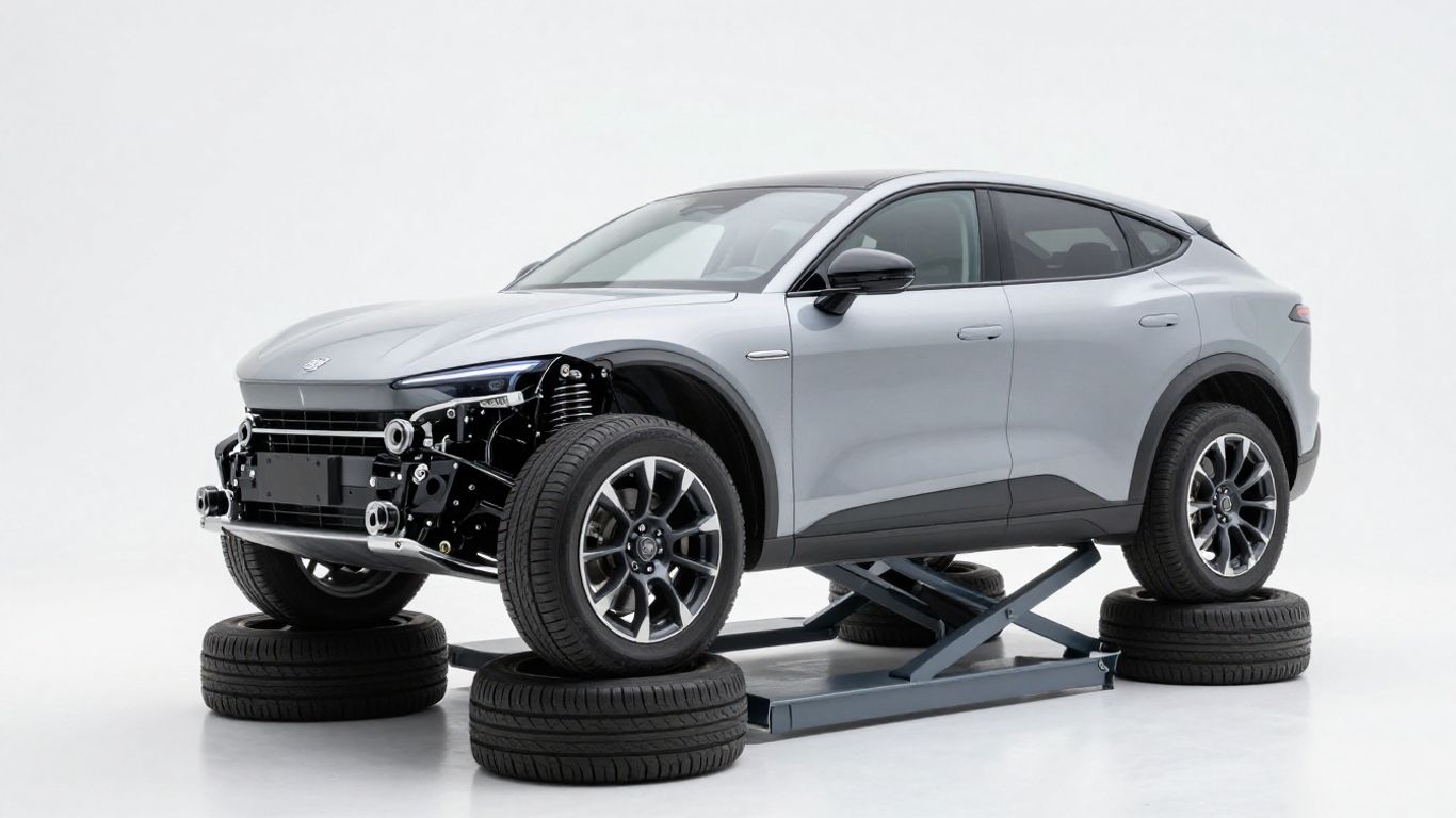 Fahrzeugchassis beim Renault Zoe