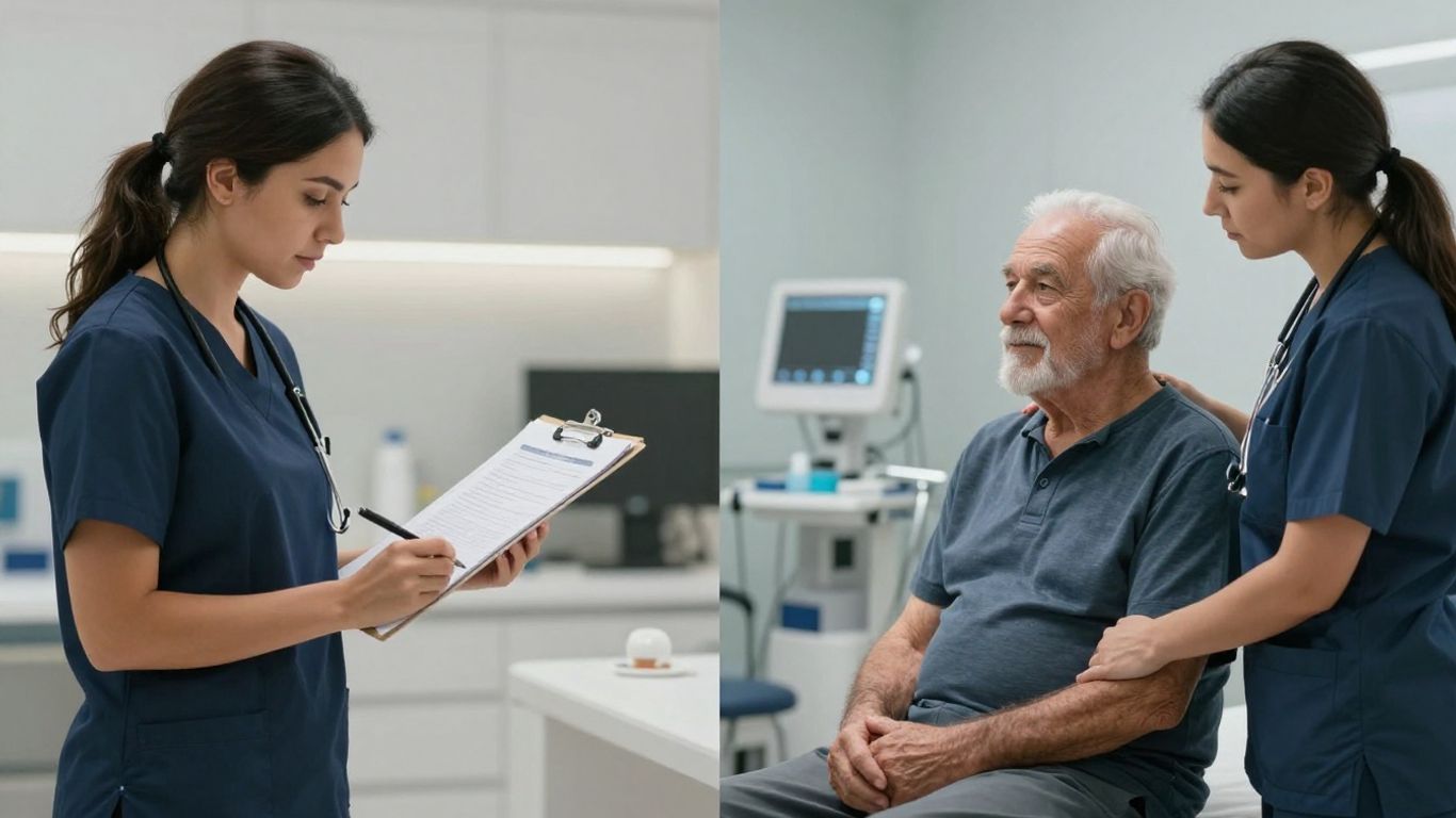 STNA and CNA nurses caring for patients in a hospital.