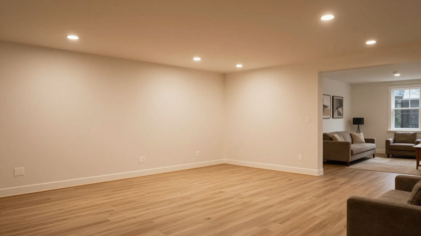 Finished basement in Dacula, Georgia