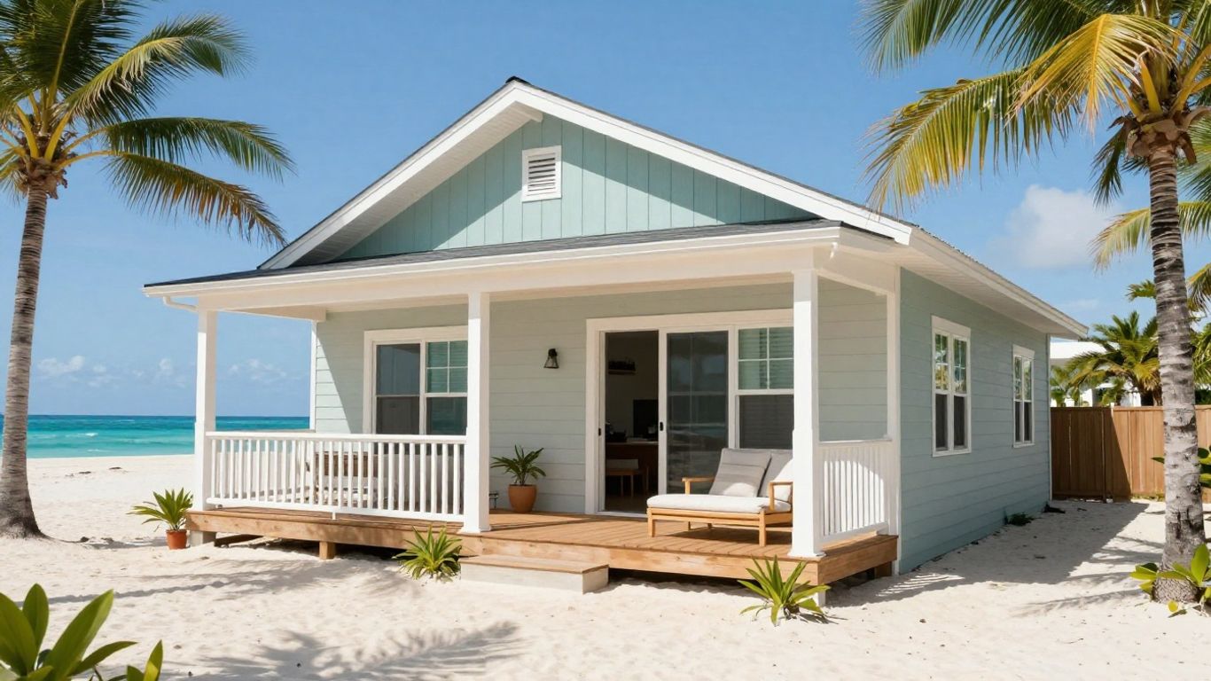 Turnkey Airbnb setup Gulf Shores beach house exterior.