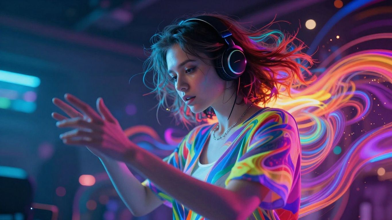 AI music video visuals