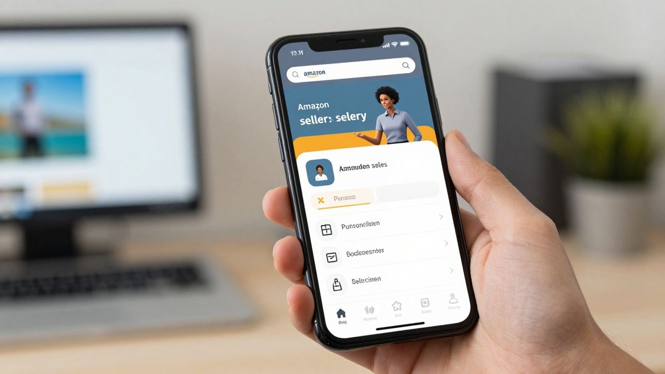 Amazon seller software on a smartphone screen.