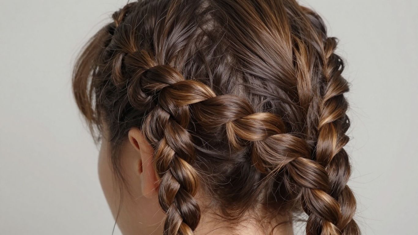Mixed hair styled in neat two-strand twists.