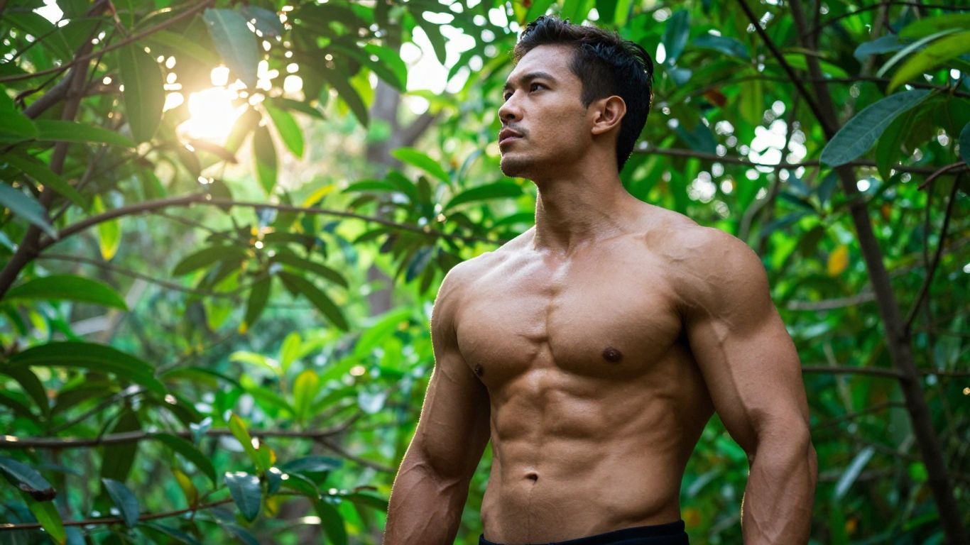 Man with natural energy and endurance.