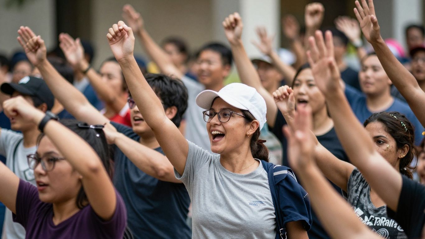 Personas celebrando el éxito en su camino con BHIP.