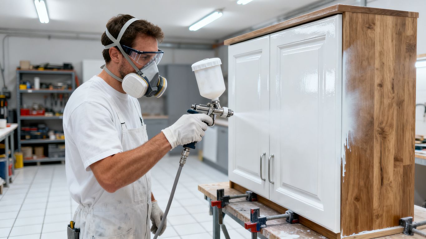 Professional cabinet painting application
