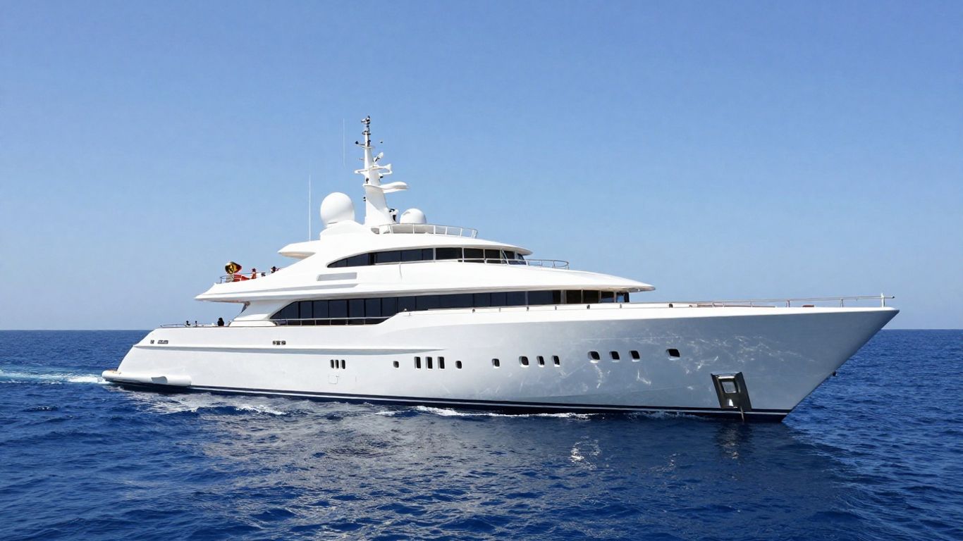 St. David superyacht on the ocean