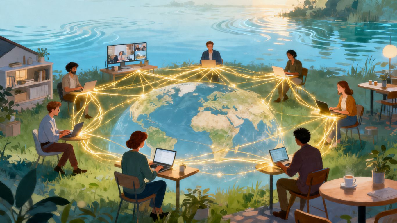 跨國團隊遠距工作能量支持的風水思維