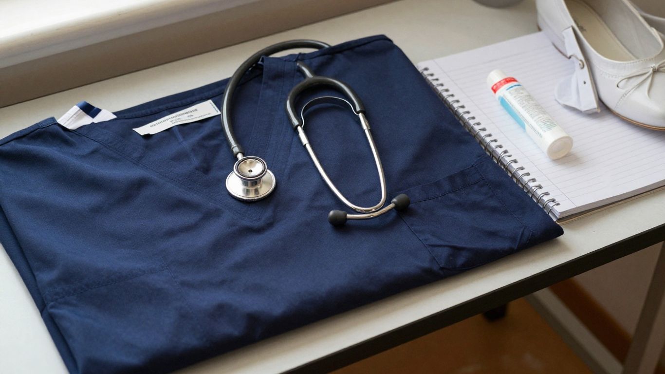 Uniform and study materials for CNA training
