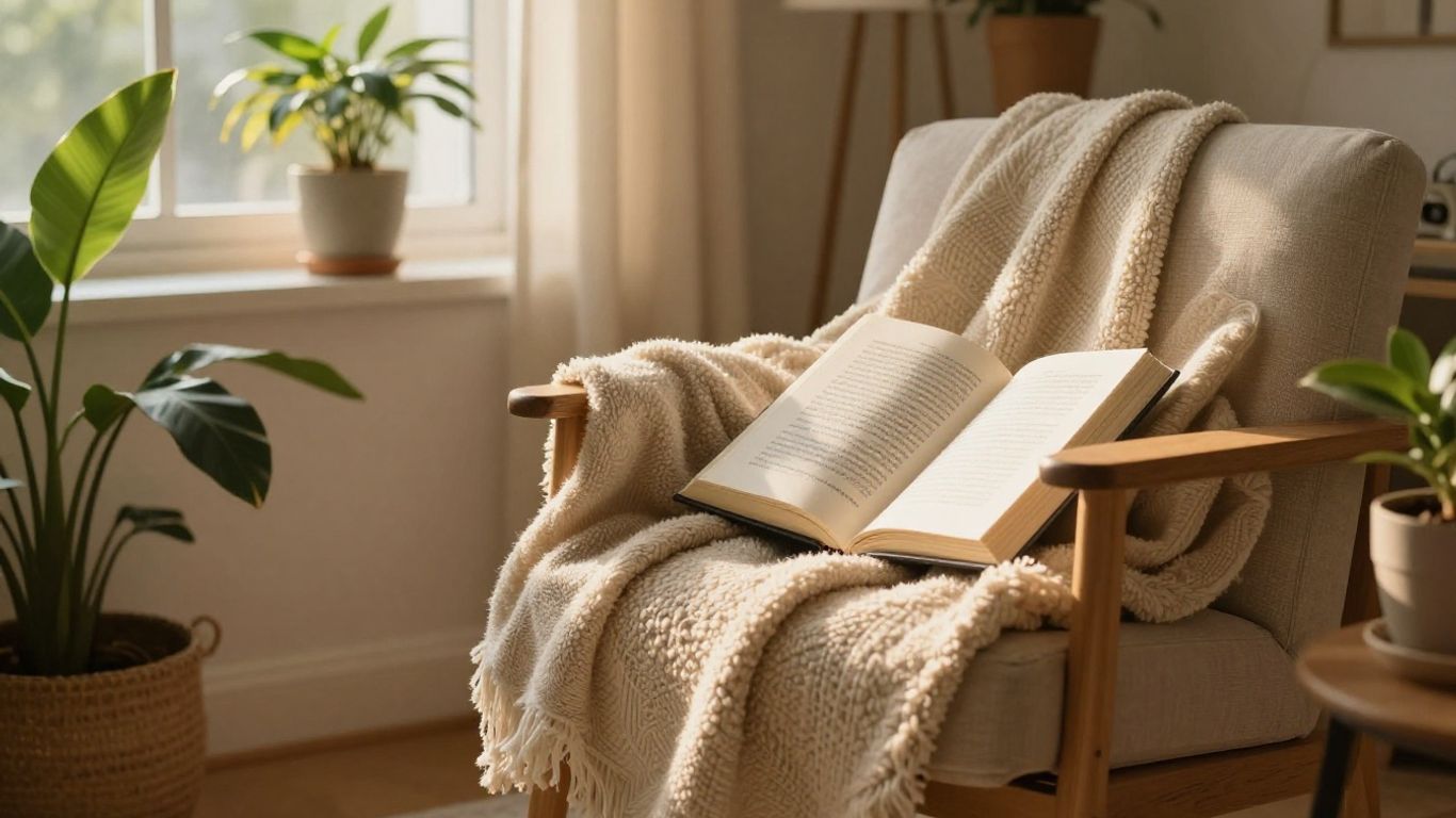 Nurturing person in a cozy room