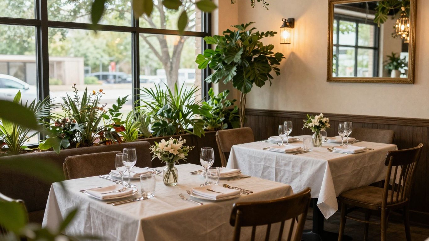 Cozy event venue in Addison, TX with elegant decor.