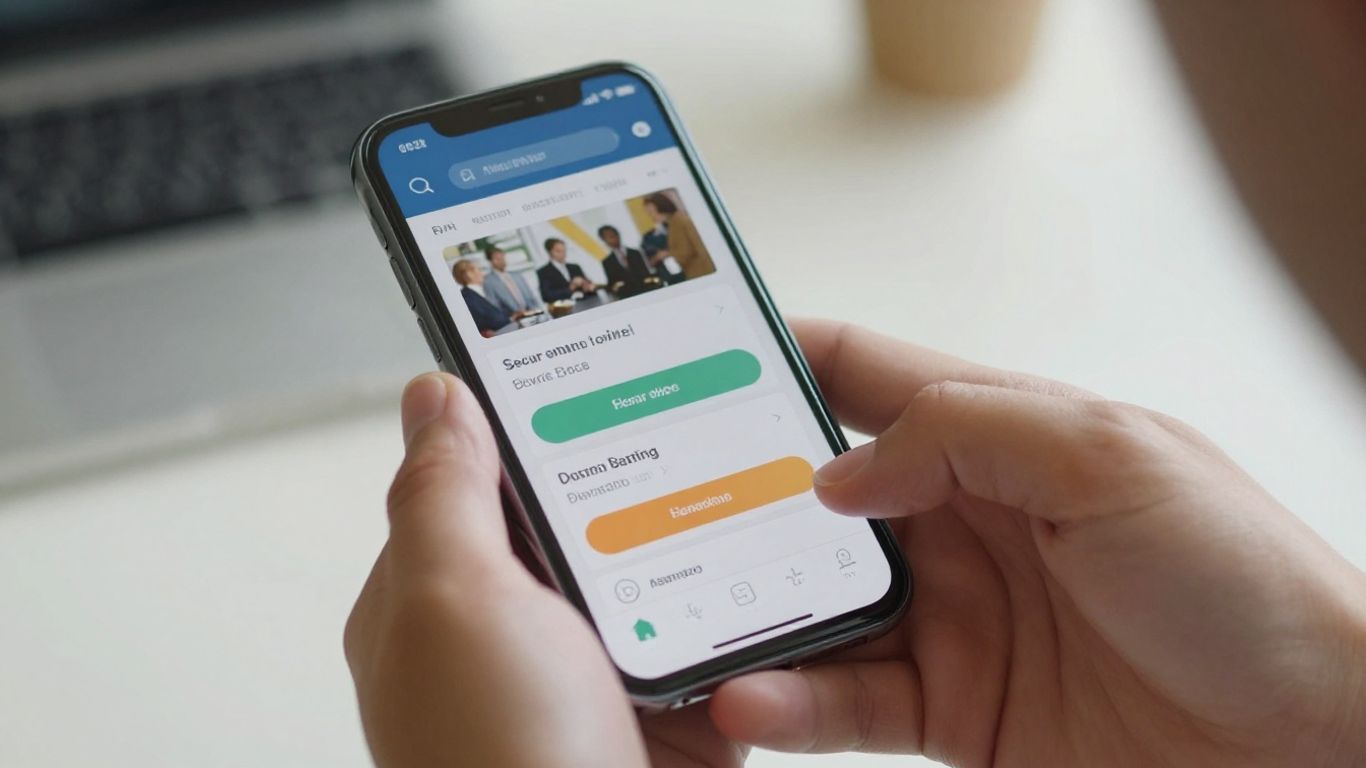 Secure Toto site on smartphone screen