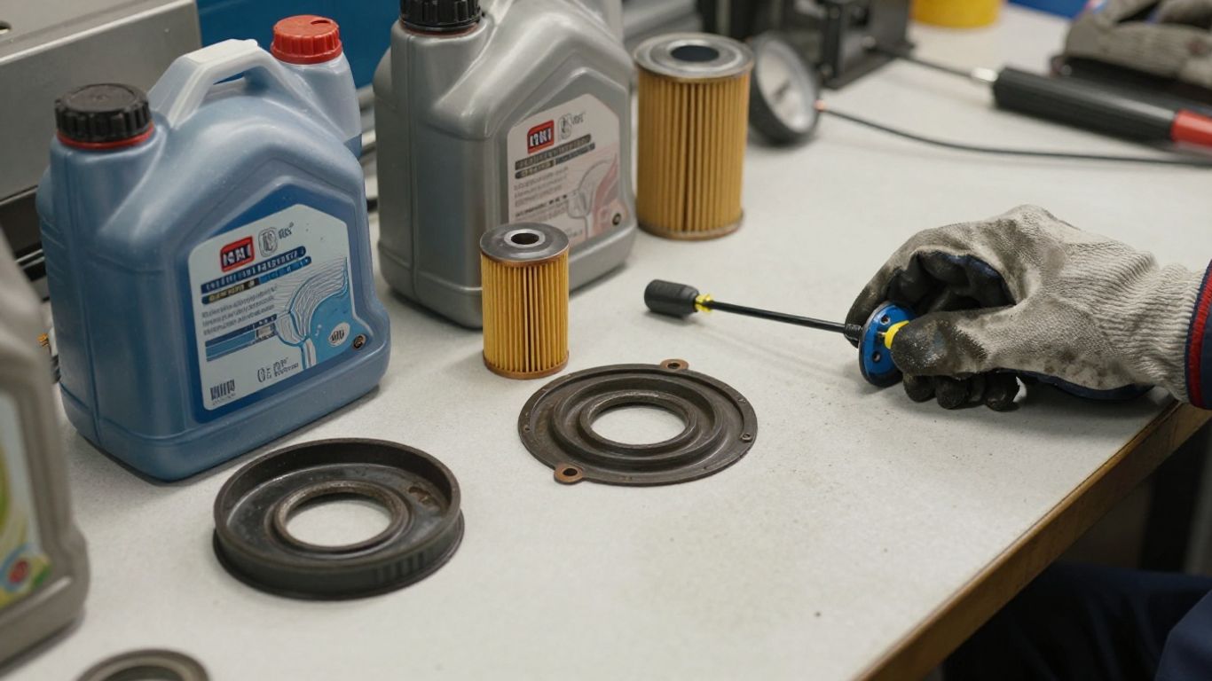 Transmission fluid containers and service tools