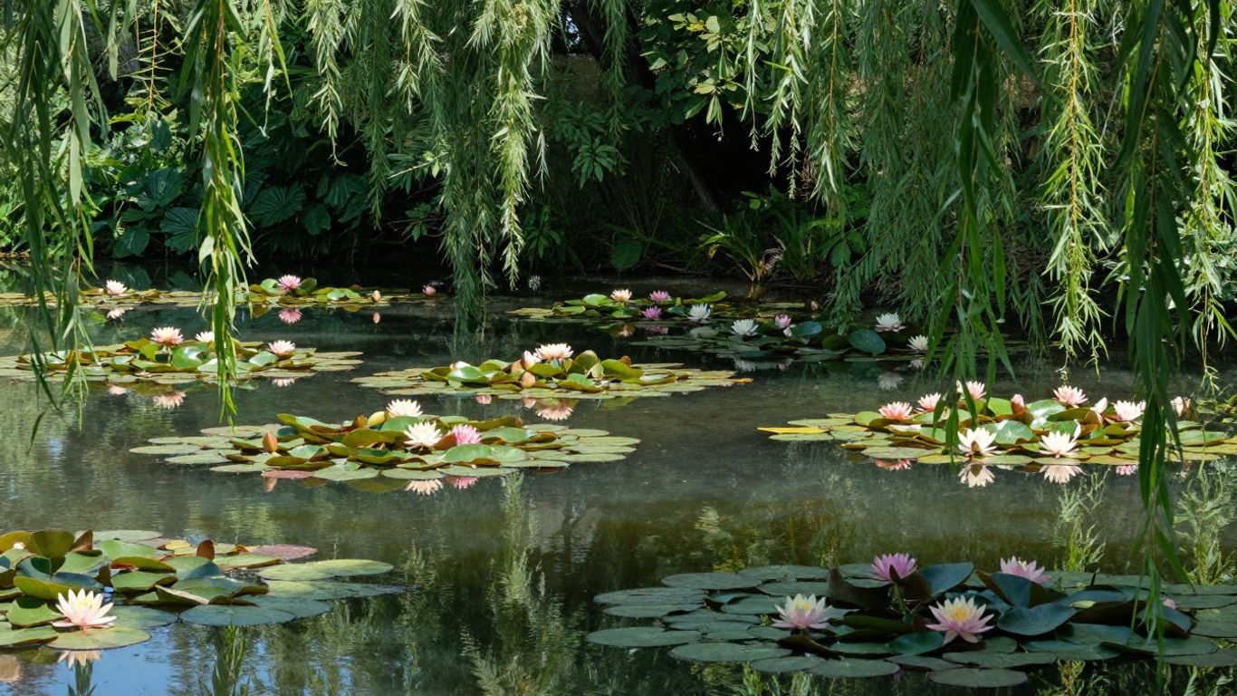 Monet's water lily pond at Giverny, France.