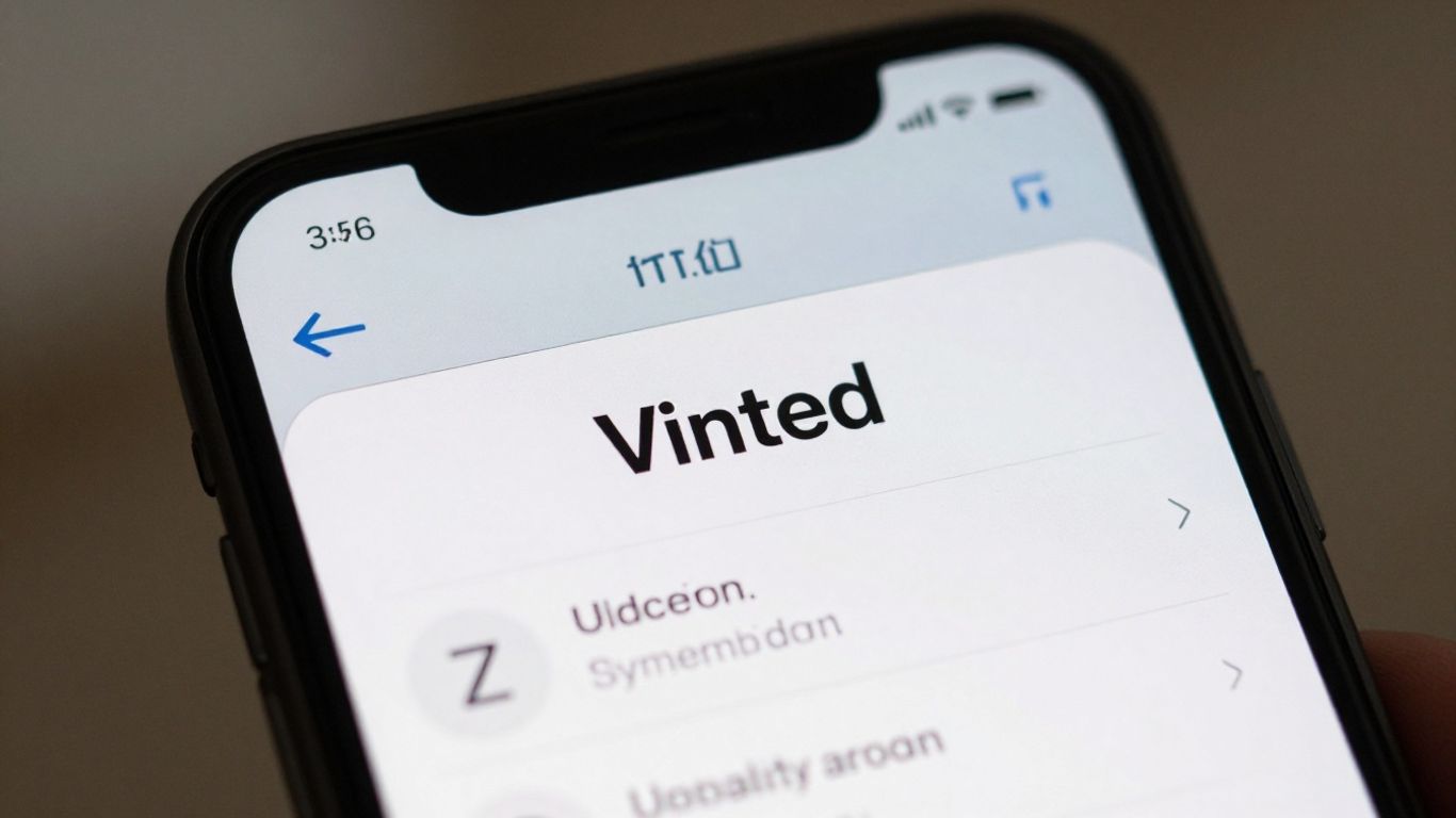 Vinted upload tidspunkt på en telefon