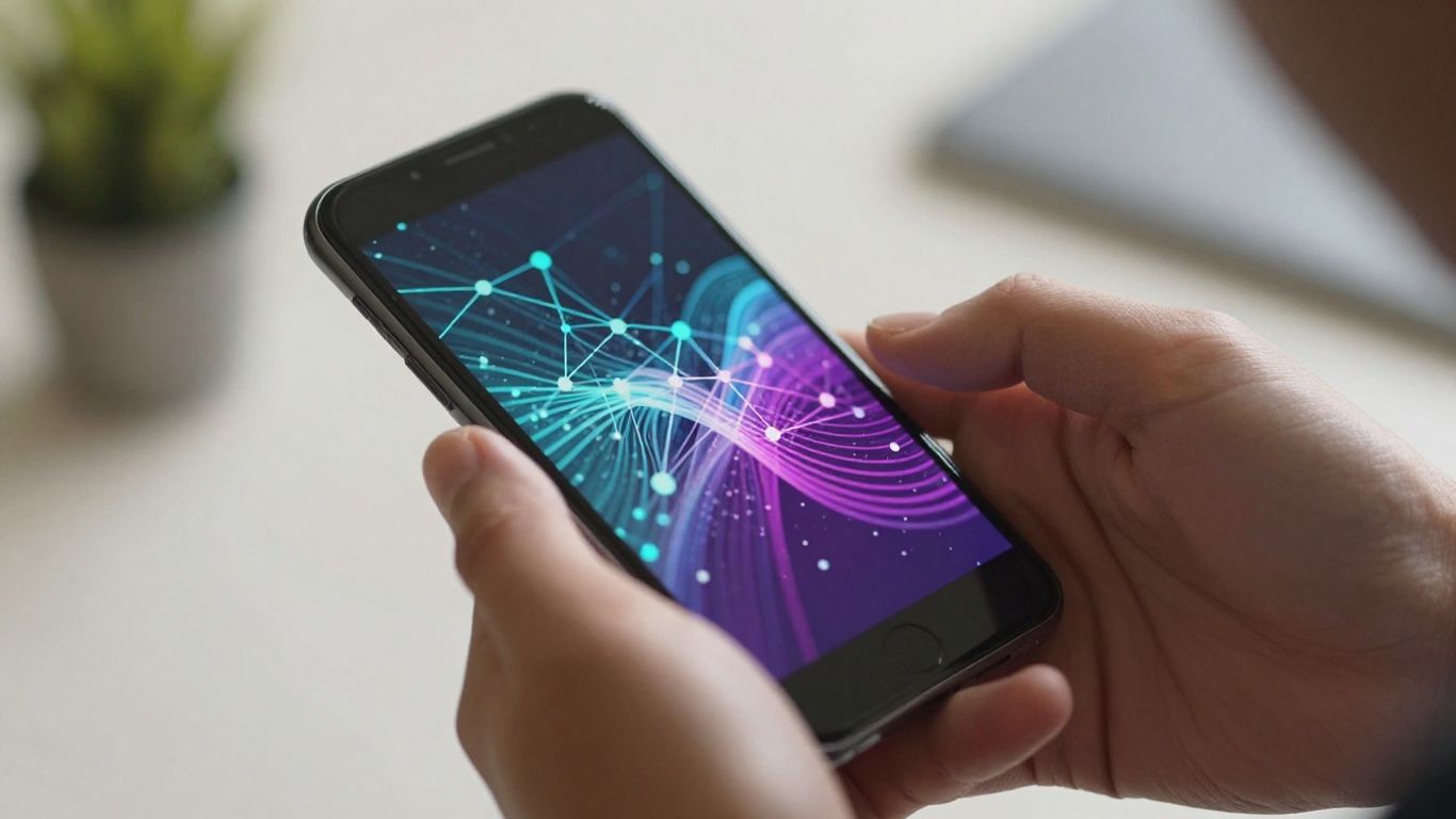 Abstract digital connections and growth visualization.
