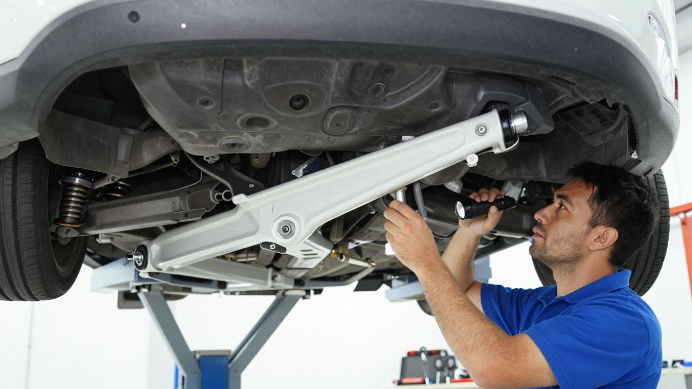 Photographic inspection of Model Y suspension